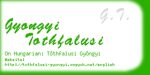 gyongyi tothfalusi business card